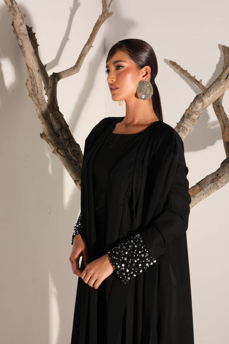 Silver Rain Elegance Abaya