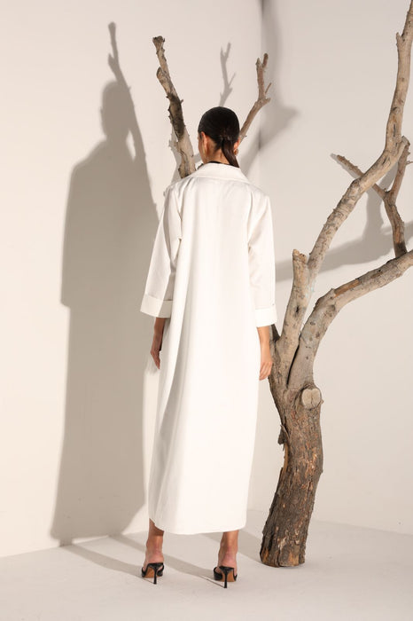 Ivory Breeze Abaya