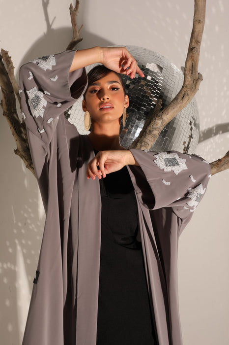 Stormy Sky Abaya