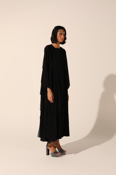 Panelled Black in Chiffon