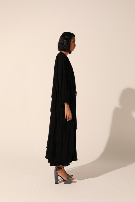 Panelled Black in Chiffon