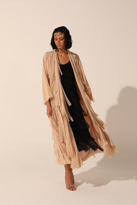 Panelled Cream in Chiffon