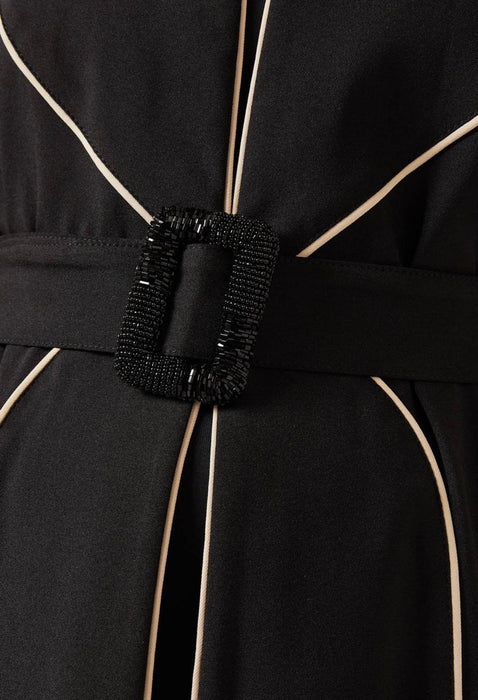 Belted Abaya in Crepe