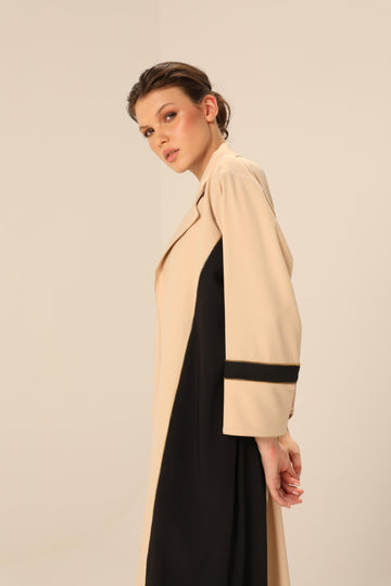 Work Abaya in Two-Tone