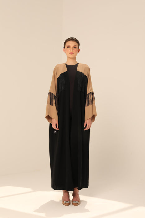 Stylish Daily Abaya with Fringe