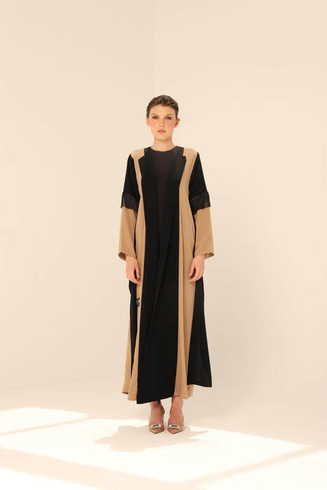 Stylish Formal Abaya with Fringe