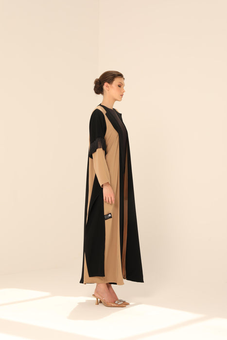 Stylish Formal Abaya with Fringe