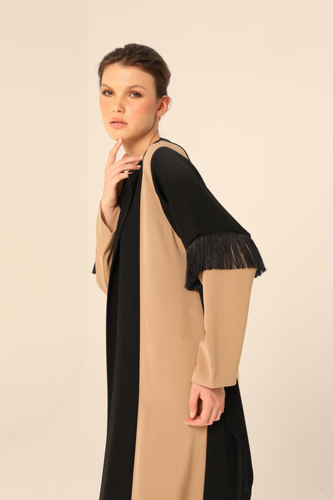 Stylish Formal Abaya with Fringe