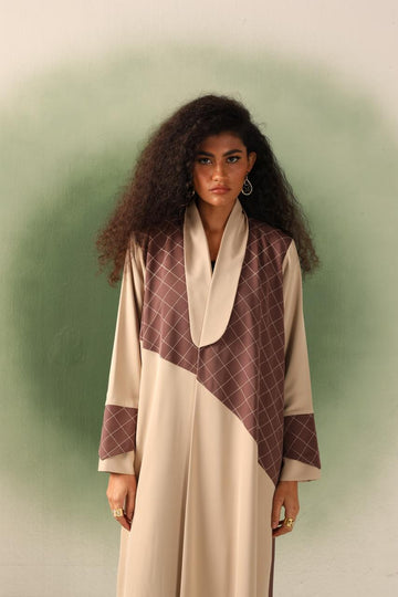 Cocoa Two Tone Abaya