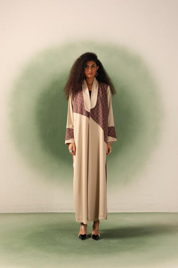 Cocoa Two Tone Abaya