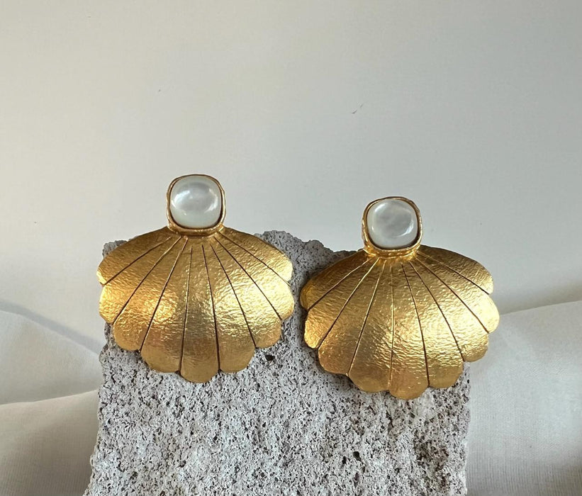 Shell Statement Earrings