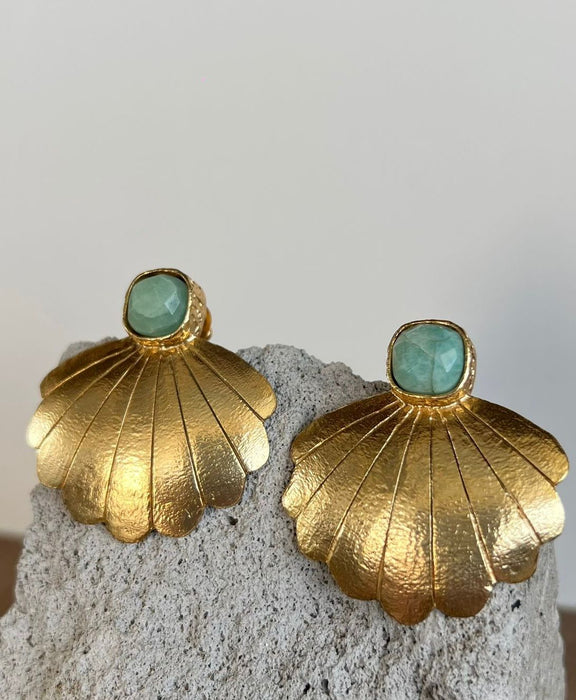 Amazonite Statement Earrings