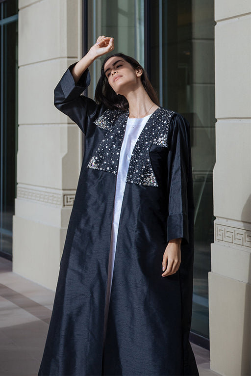 Black Embellished Abaya Elna Line Black Embellished Abaya ELNA LINE Abaya abaya.