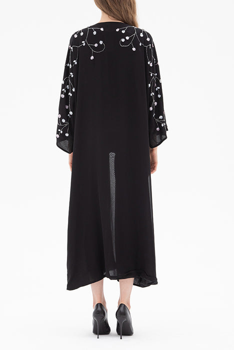 Black Floral Abaya Elna Line Black Floral Abaya ELNA LINE Abaya abaya.