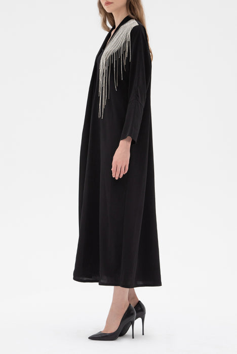 Side Hanging Chain Abaya Elna Line Side Hanging Chain Abaya ELNA LINE Abaya abaya.