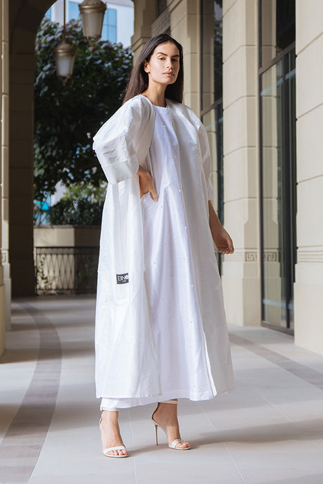 White Abaya Set Elna Line White Abaya Set ELNA LINE Abaya abaya.