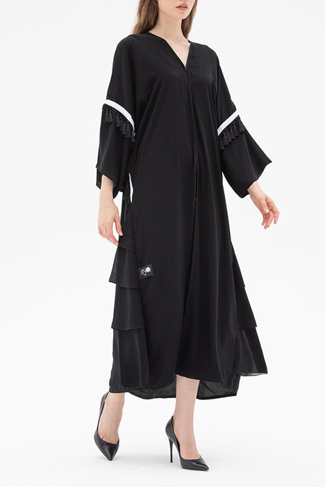 Black Tassel Abaya Elna Line Black Tassel Abaya ELNA LINE Abaya abaya.