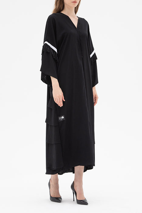 Black Tassel Abaya Elna Line Black Tassel Abaya ELNA LINE Abaya abaya.