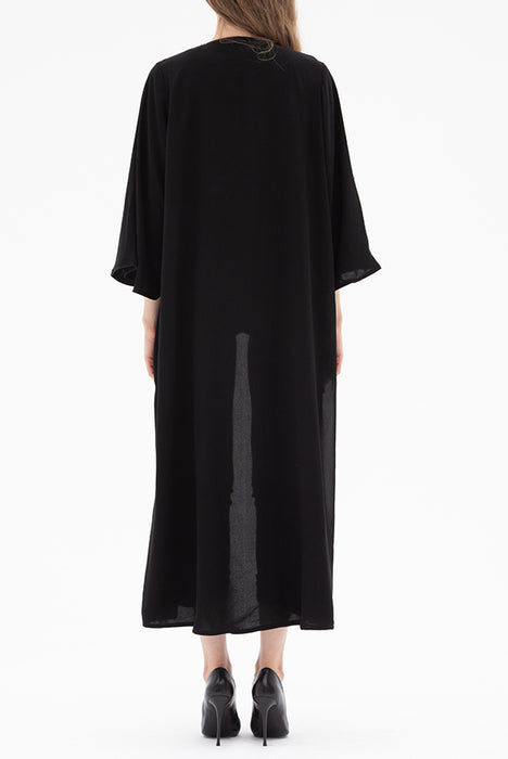 Mirror Black Abaya Elna Line Mirror Black Abaya ELNA LINE Abaya abaya.