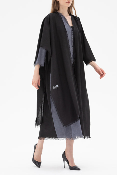 Blue & Black Shall Abaya Elna Line Blue & Black Shall Abaya ELNA LINE Abaya abaya.