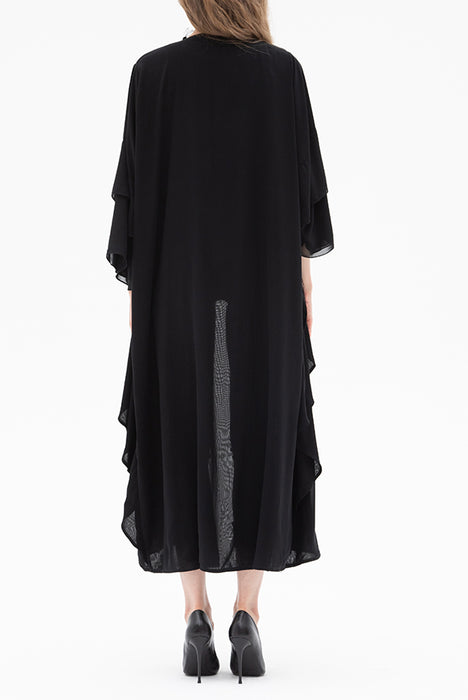 Black Tassel Round Abaya Elna Line Black Tassel Round Abaya ELNA LINE Abaya abaya.