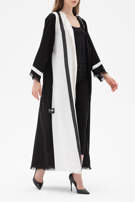 Black & White Abaya Elna Line Black & White Abaya ELNA LINE Abaya abaya.