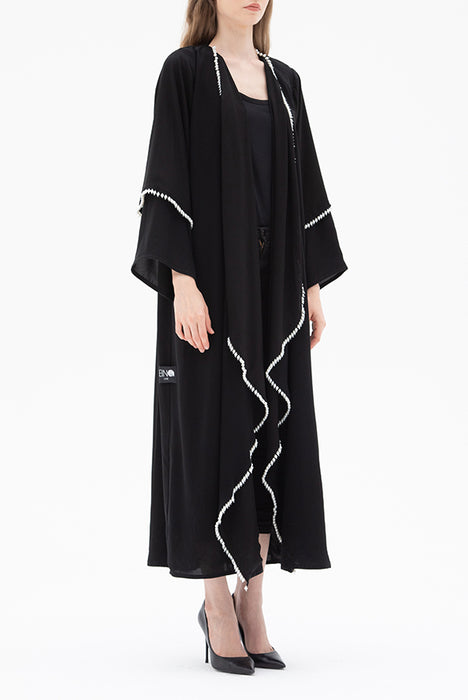 Pearl Embellished Abaya Elna Line Pearl Embellished Abaya ELNA LINE Abaya abaya.