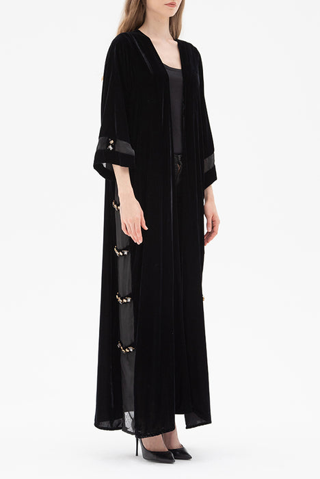 Crystal Velvet  Abaya Elna Line Crystal Velvet  Abaya ELNA LINE Abaya abaya.