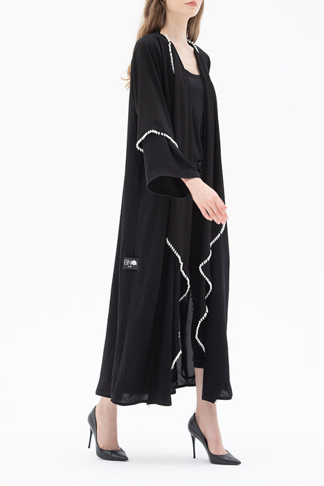 Pearl Embellished Abaya Elna Line Pearl Embellished Abaya ELNA LINE Abaya abaya.