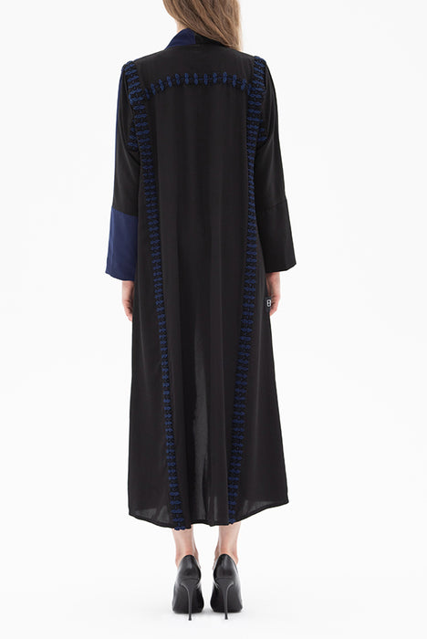 Embroidered Blue Abaya Elna Line Embroidered Blue Abaya ELNA LINE Abaya abaya.