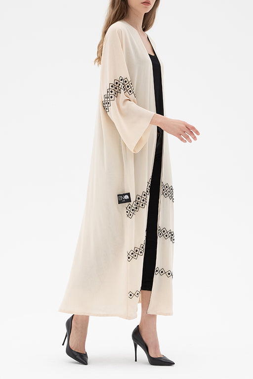 Cream embroidered Abaya Elna Line Cream embroidered Abaya ELNA LINE Abaya abaya.