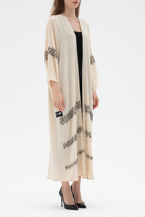 Cream embroidered Abaya Elna Line Cream embroidered Abaya ELNA LINE Abaya abaya.