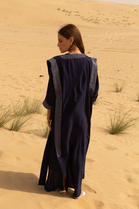 Sapphire Abaya with Inner Dress