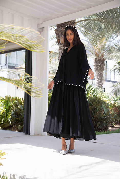 Pearl Layered Abaya