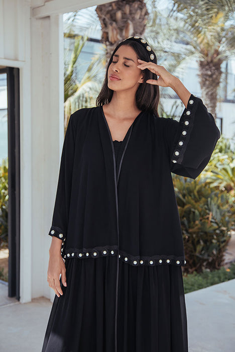 Pearl Layered Abaya