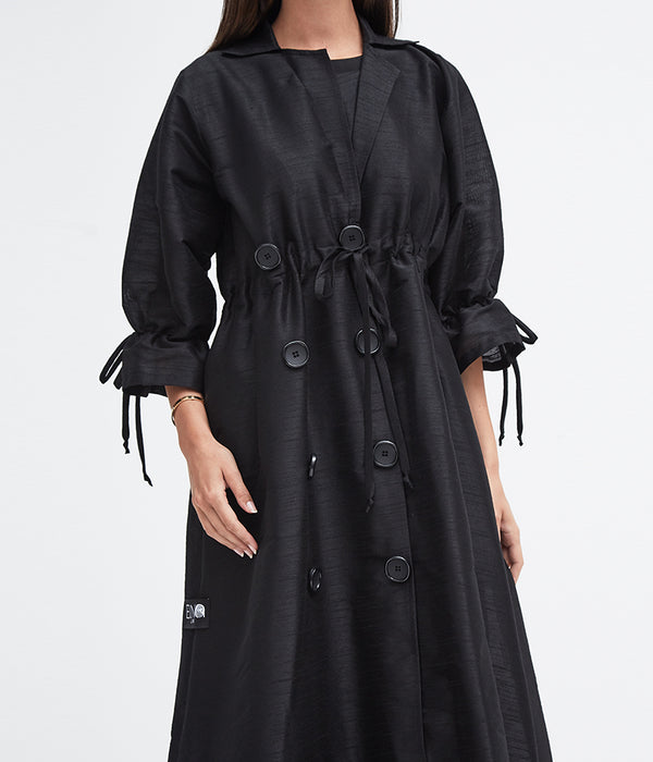 BLACK COAT STYLE ABAYA