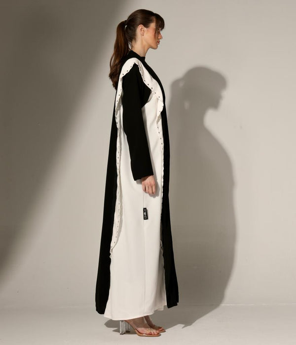 Coat Style Lapel Abaya